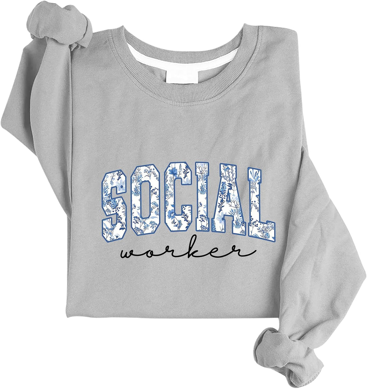 Socials Worker Sweatshirt School Socials Worker Sweatshirt - Grey