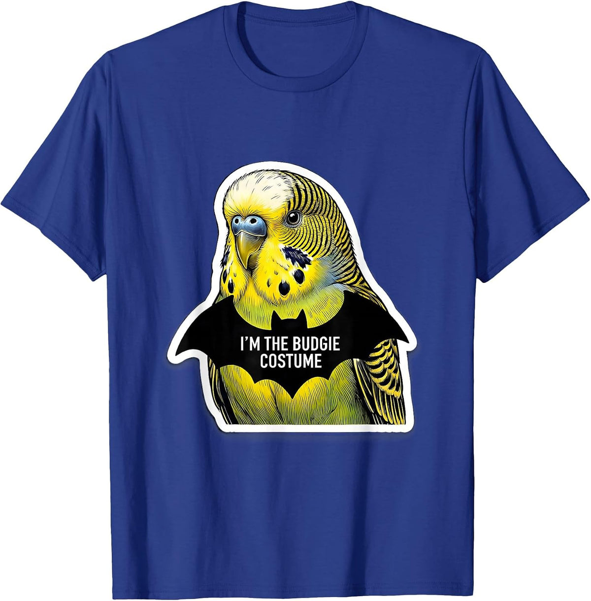 Men's I'm The Budgie Costume Funny Bird Lover Halloween Party T-Shirt - Royal Blue
