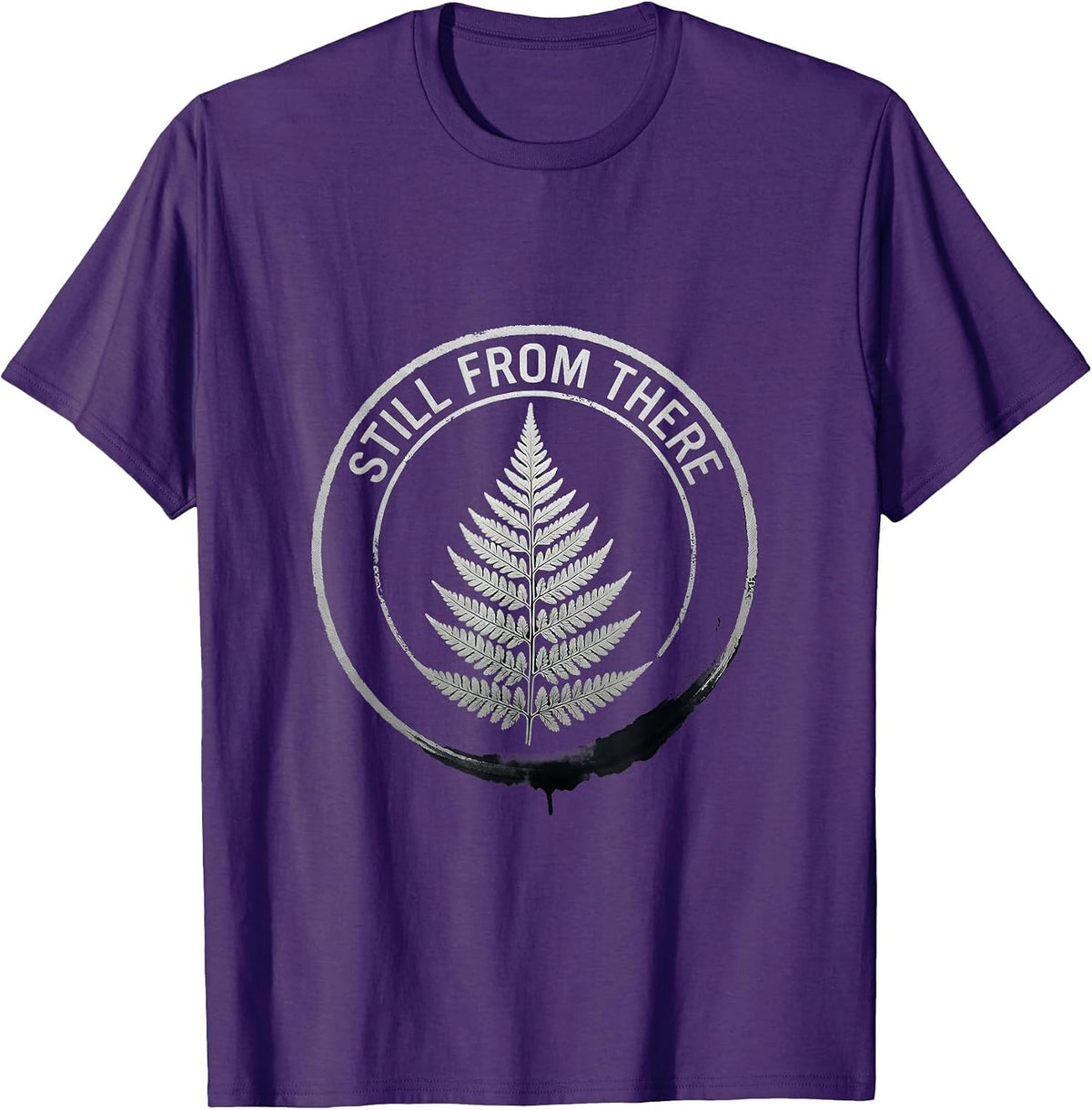 Still From There New Zealand Rugby Fan National Pride T-Shirt - Purple