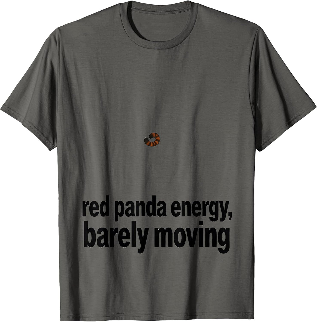 Men's Red Panda Energy Barely Moving Funny Red Panda Lover Gift T-Shirt - Asphalt Grey
