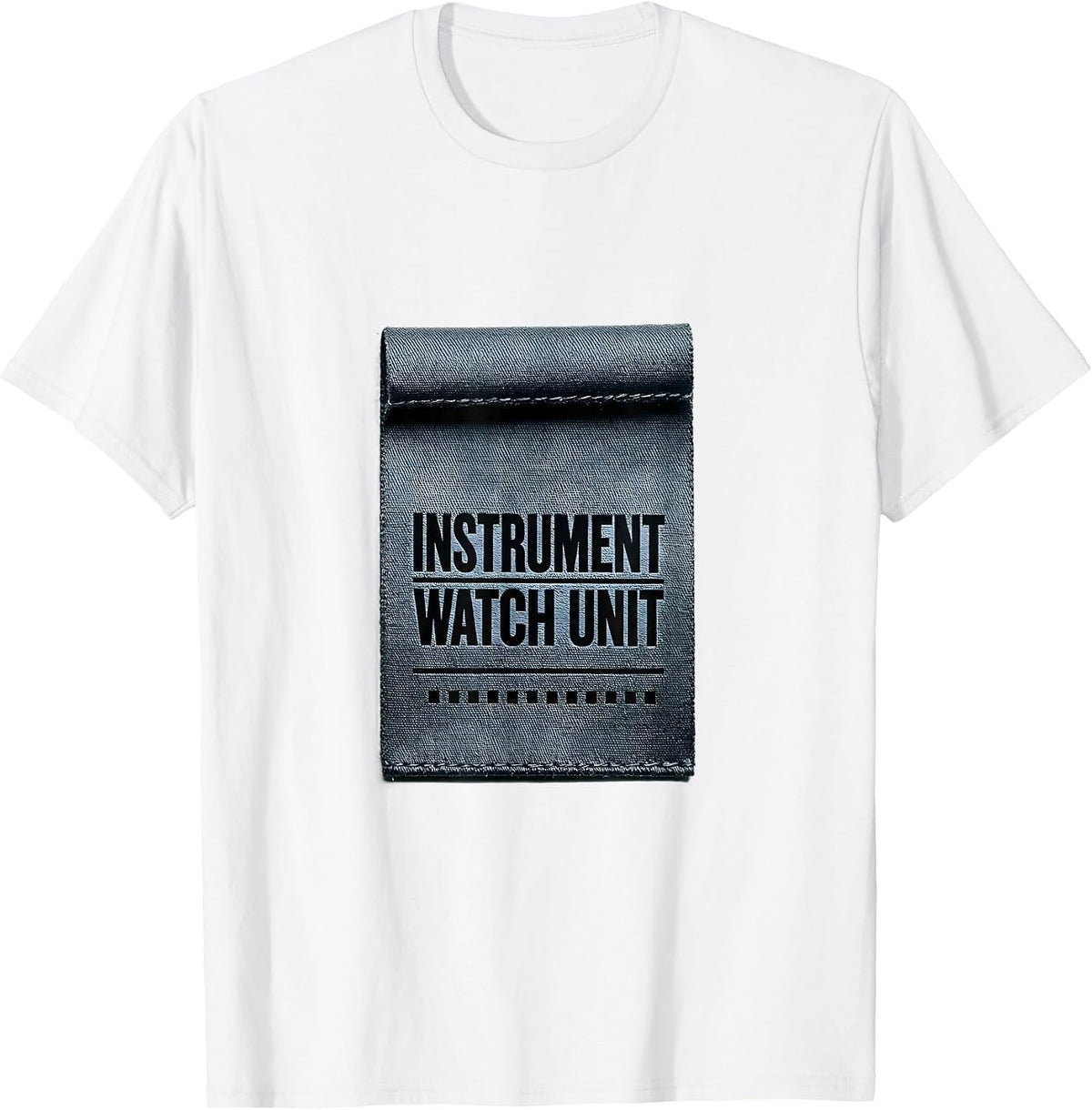 Men's Instrument Watch Unit Minimalist Surgical Tech Scrub Tech T-Shirt - White