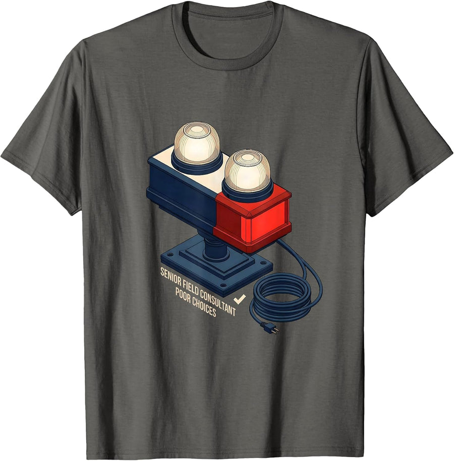 Senior Field Consultant Poor Choices Funny EMT Paramedic T-Shirt - Asphalt Grey