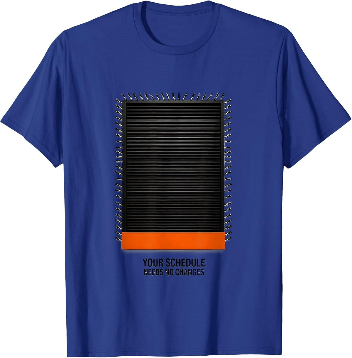 Men's Your Schedule Needs No Changes Funny School Counselor Retro T-Shirt - Royal Blue