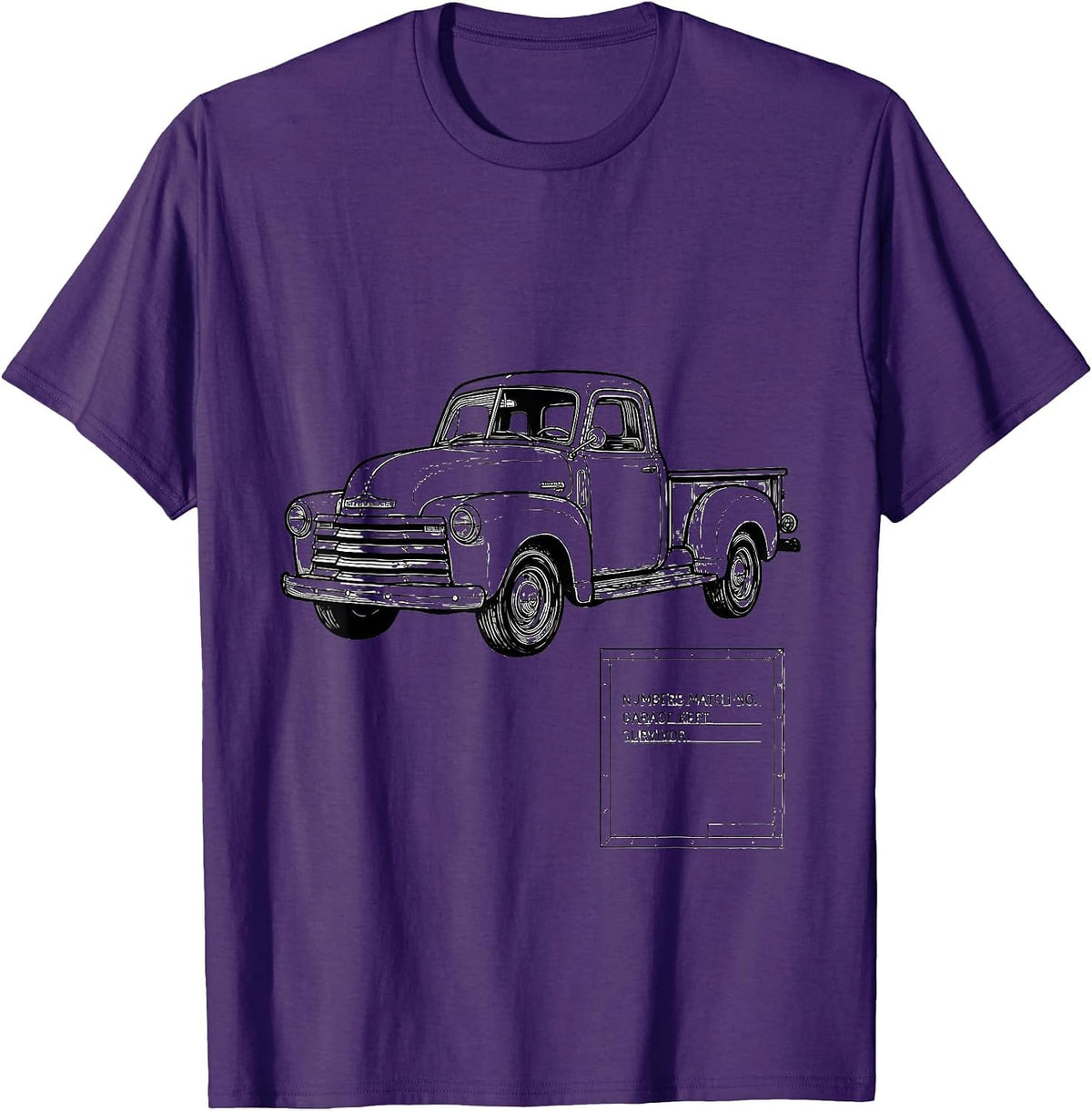 Numbers Matching Garage Kept Survivor Classic Car Guy T-Shirt - Purple