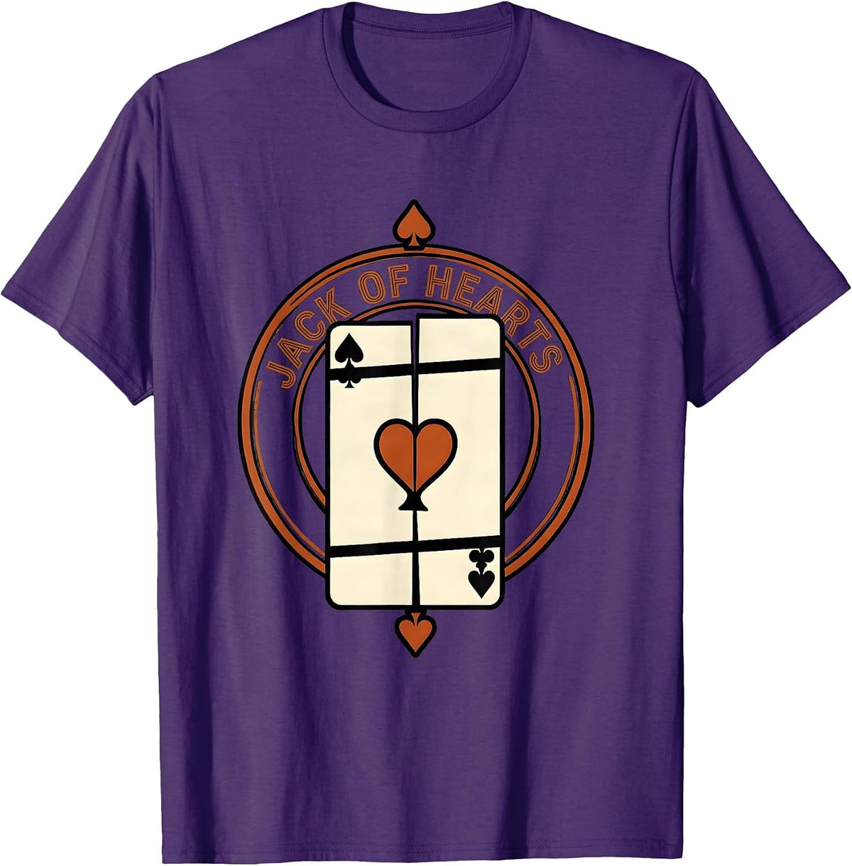 Whole Costume Jack Of Hearts Exploded View Technical Poker T-Shirt - Purple