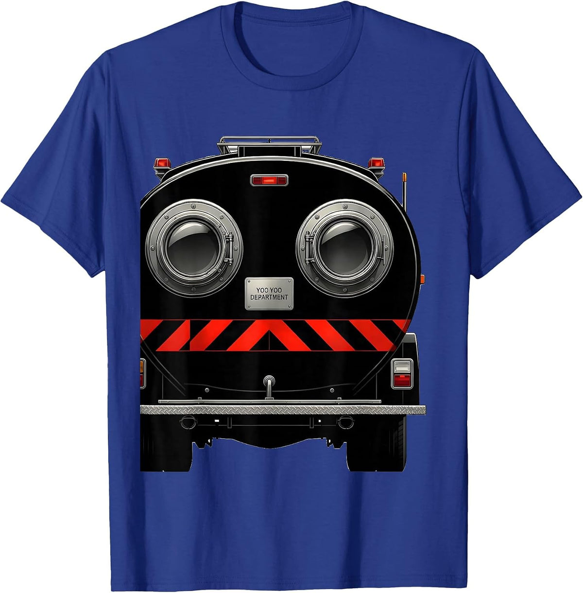 Yoo Yoo Department Funny Firefighter Humor Fire Department T-Shirt - Royal Blue