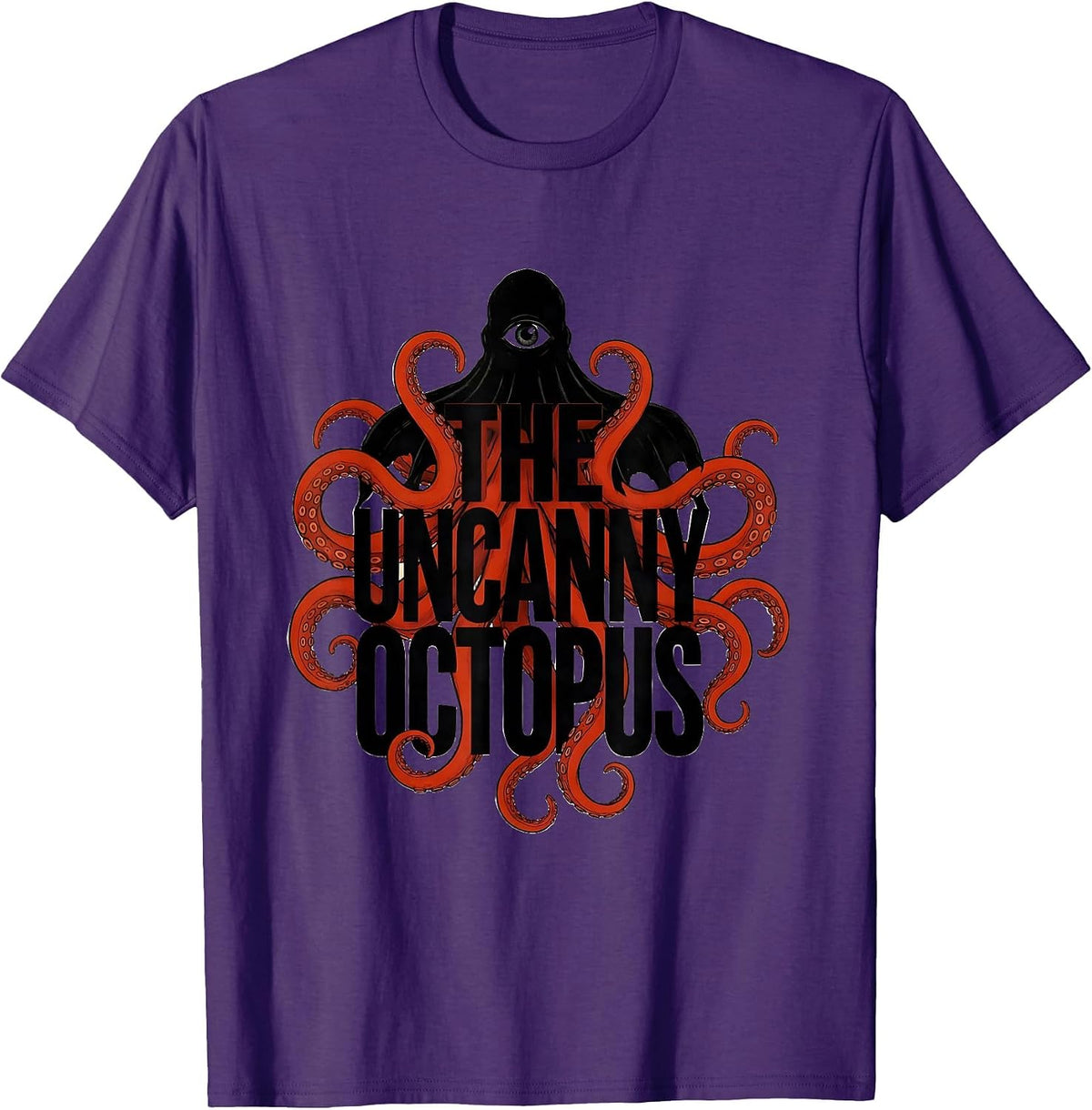 The Uncanny Octopus Vintage Octopus Lover Nautical Sea T-Shirt - Purple