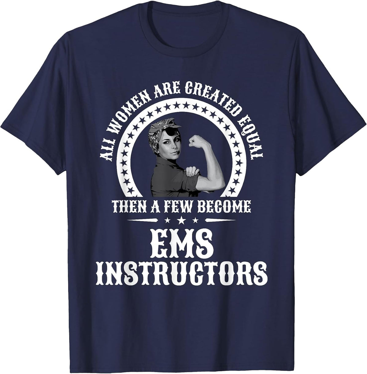 EMS Instructor Shirt for Women Instructors T-Shirt - Navy Blue