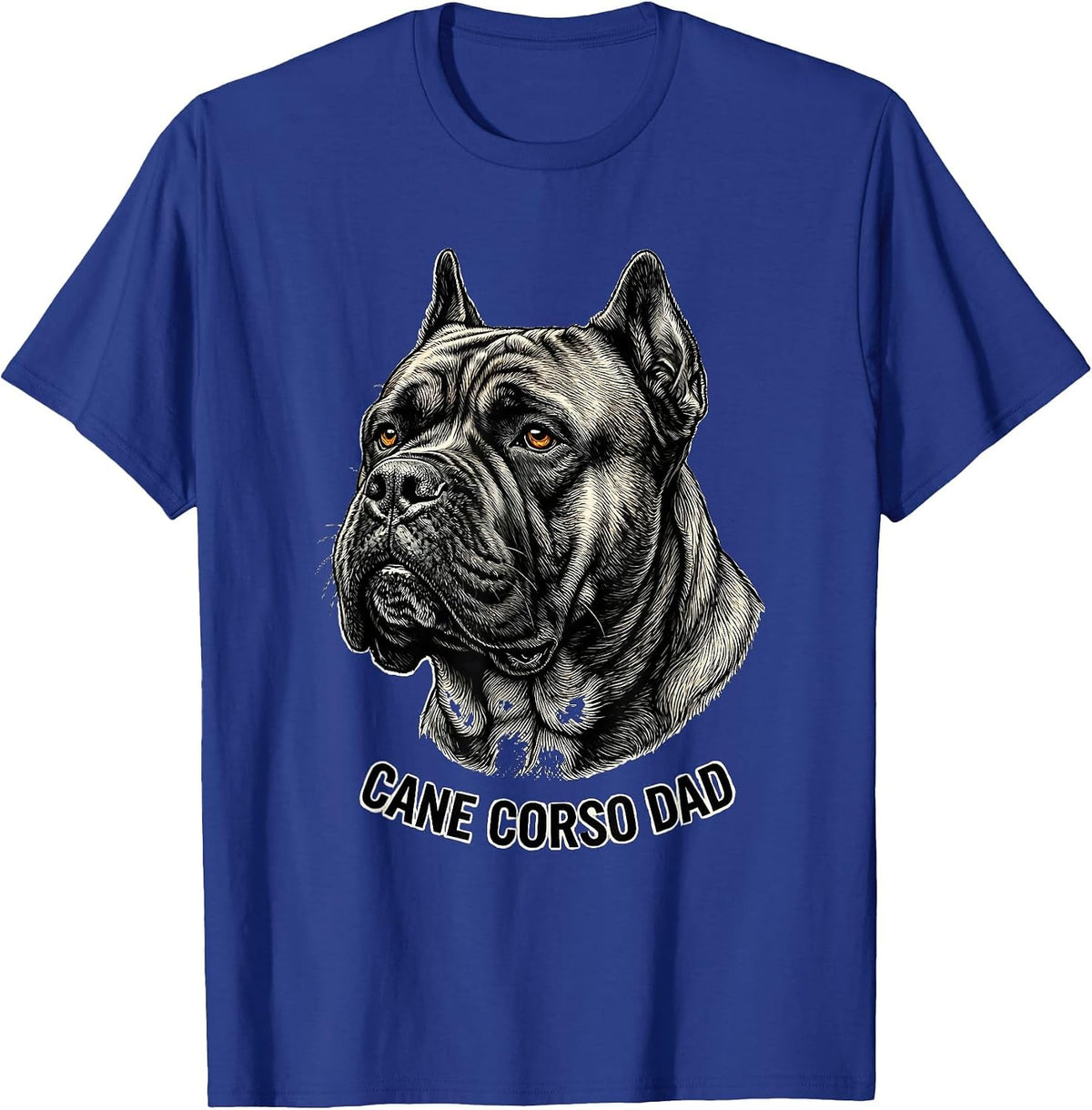 Men's Cane Corso Dad Bold Italian Mastiff Dog Lover Gift T-Shirt - Royal Blue