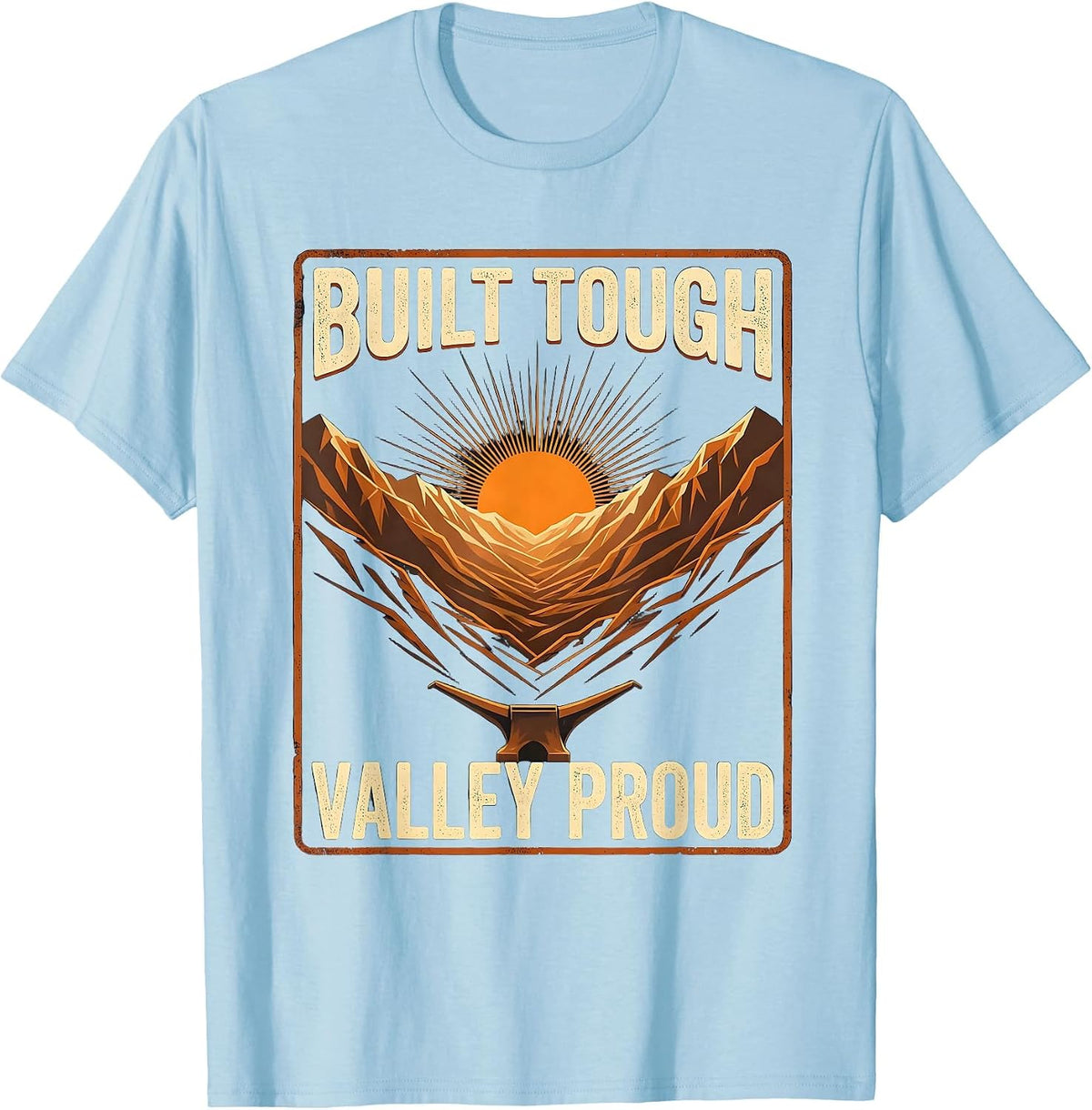 Men's Built Tough Valley Proud Valley Forge Automotive T-Shirt - Baby Blue