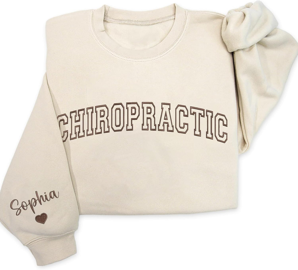 Custom Job Embroidered Sweatshirt, Personalized Job Roles Sweatshirt, Healthcare, Education, Wellness Gifts - Chiropractic