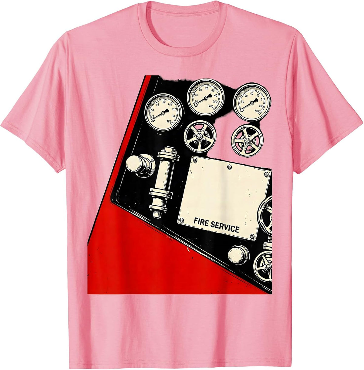 Men's Fire Service Constructivist Firefighter Humor Fireman Pride T-Shirt - Pink