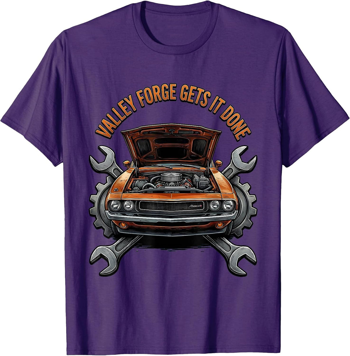 Men's Valley Forge Gets It Done Automotive Design T-Shirt - Purple