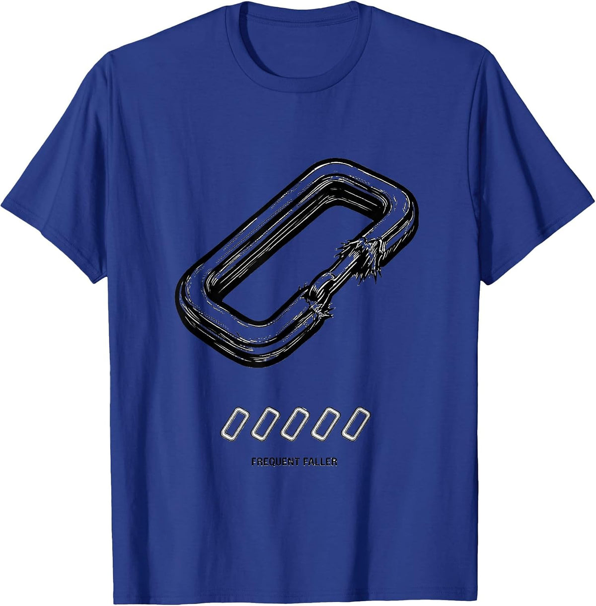 Frequent Faller Funny Rock Climbing Bouldering Humor T-Shirt - Royal Blue