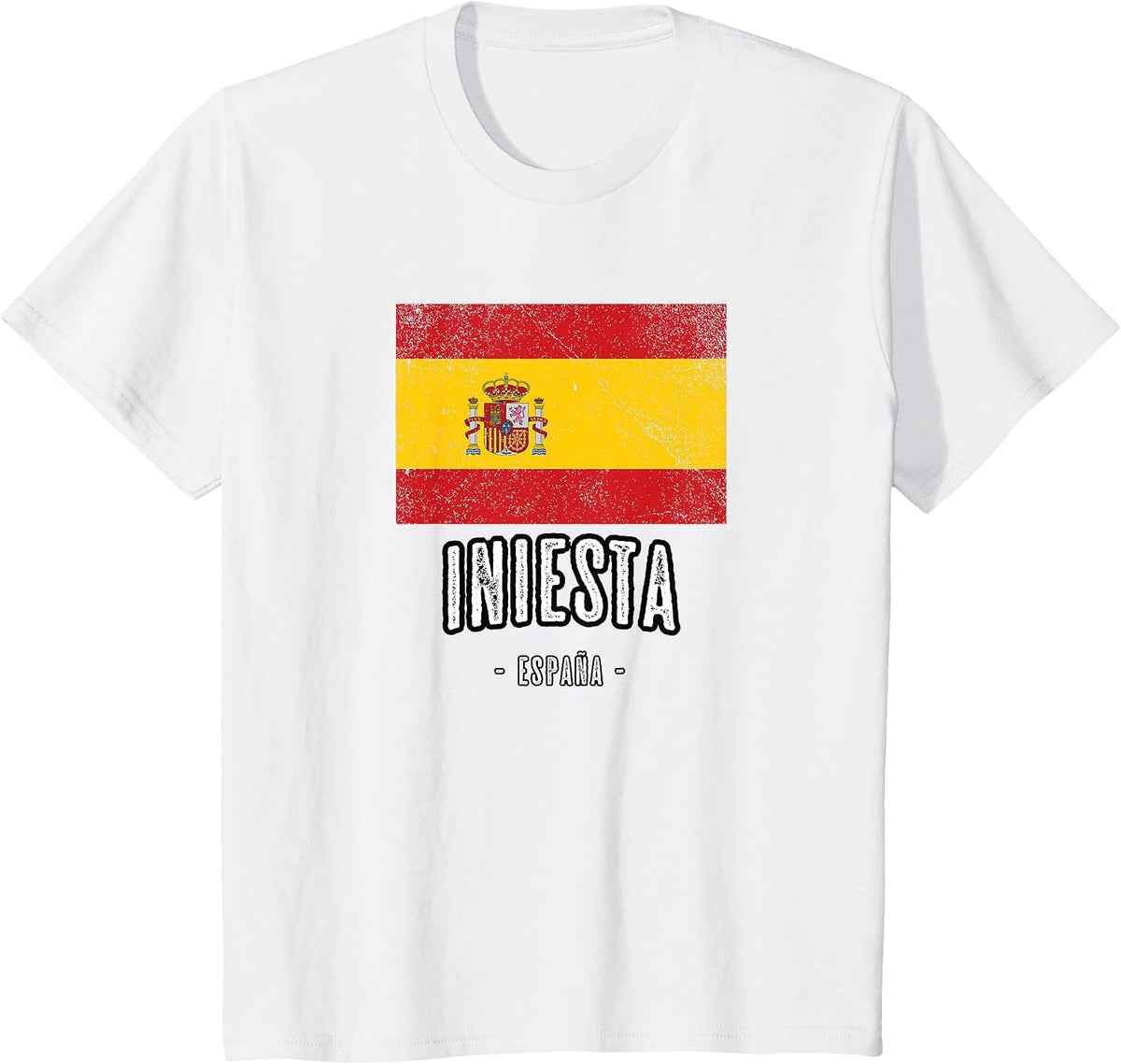 Iniesta Spain | ES Flag City - Bandera - T-Shirt - White