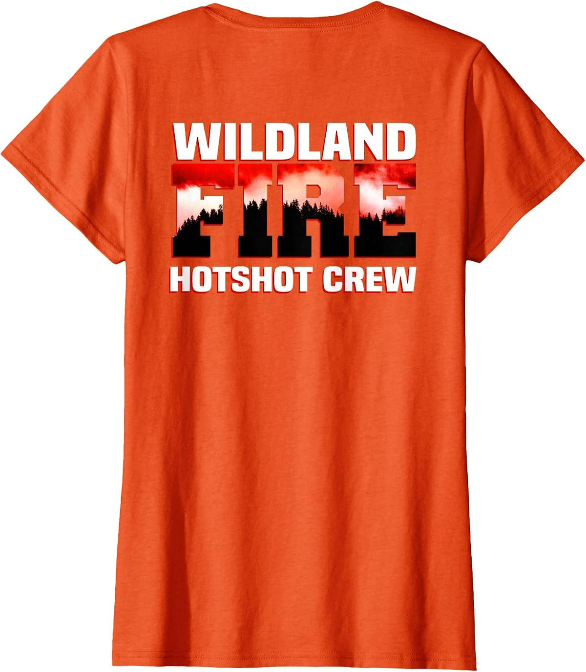 Wildland Hotshot Crew Fire Rescue Department Firefighters T-Shirt - Orange