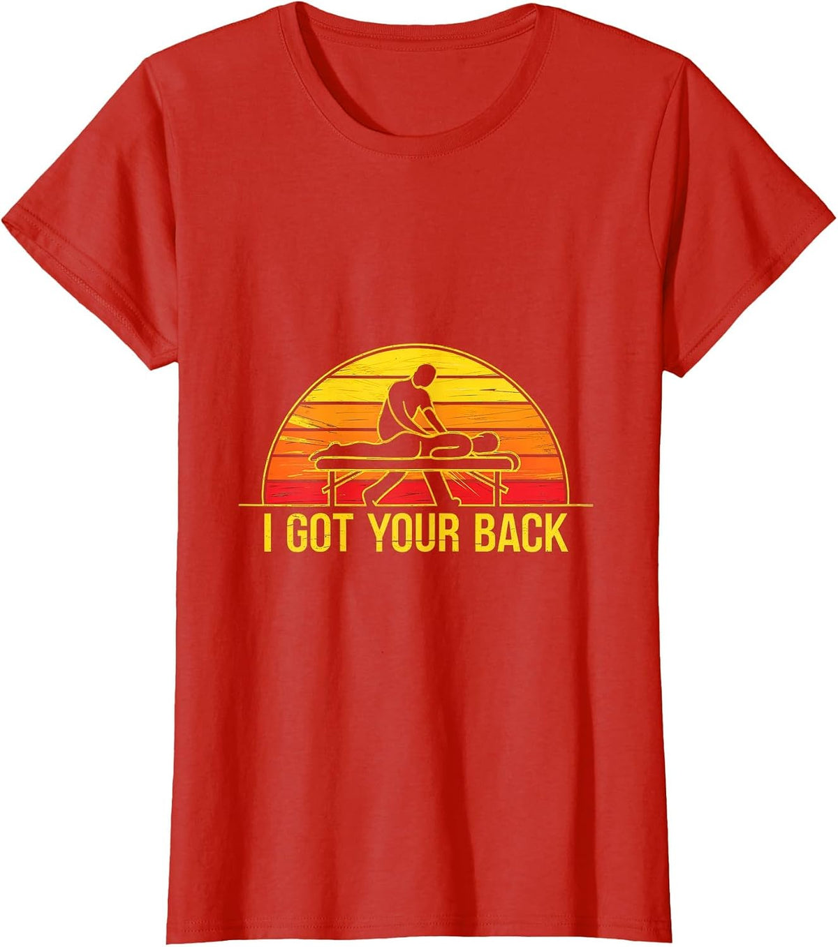 I Got Your Back Massage Therapist Massage Retro Therapy T-Shirt - Red