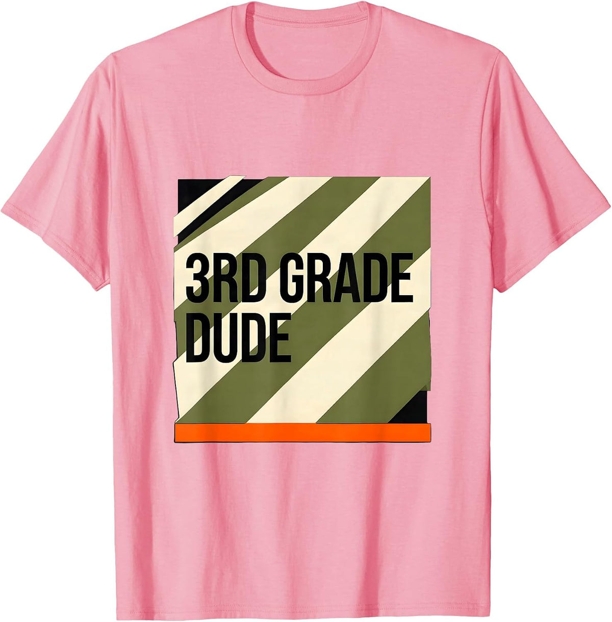 Men's 3rd Grade Dude Camo Back To School Boys Teachers T-Shirt - Pink