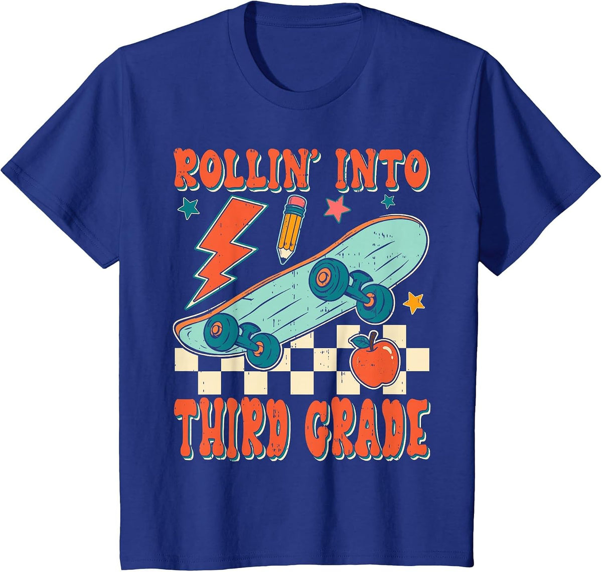 3rd Grade for Boys Back to School First Day of Third Grade T-Shirt - Royal Blue