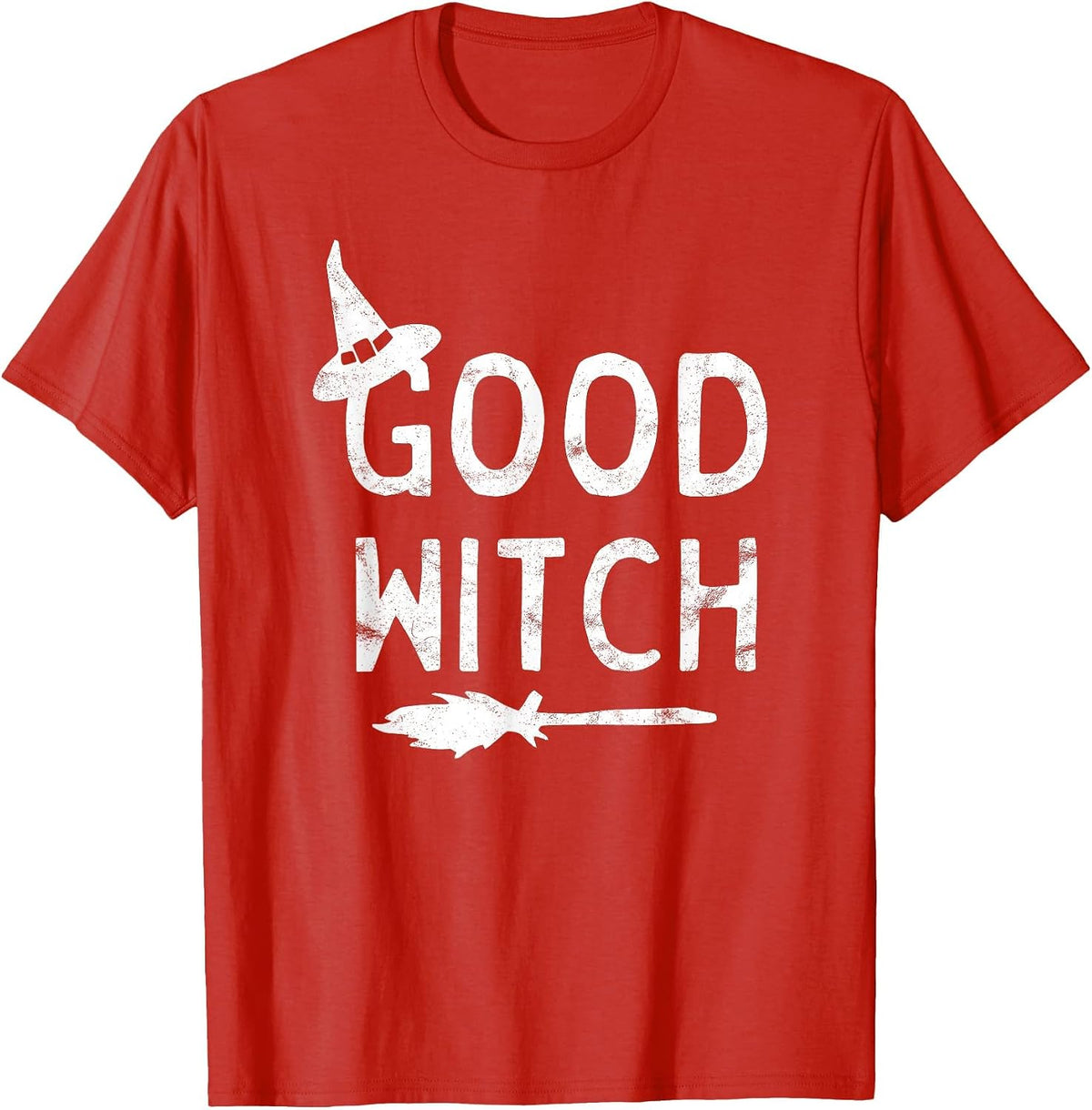 Good Witch Halloween Graphic October T-Shirt - Red