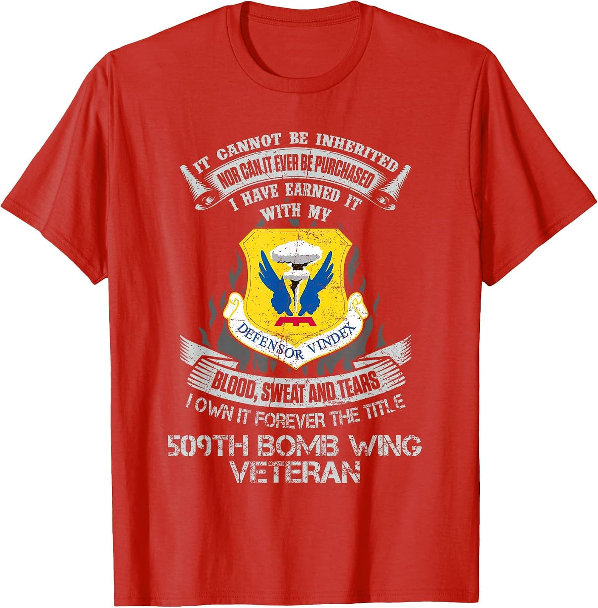 Own Forever The Title 509th Bomb Wing Proud US Veteran T-Shirt - Red