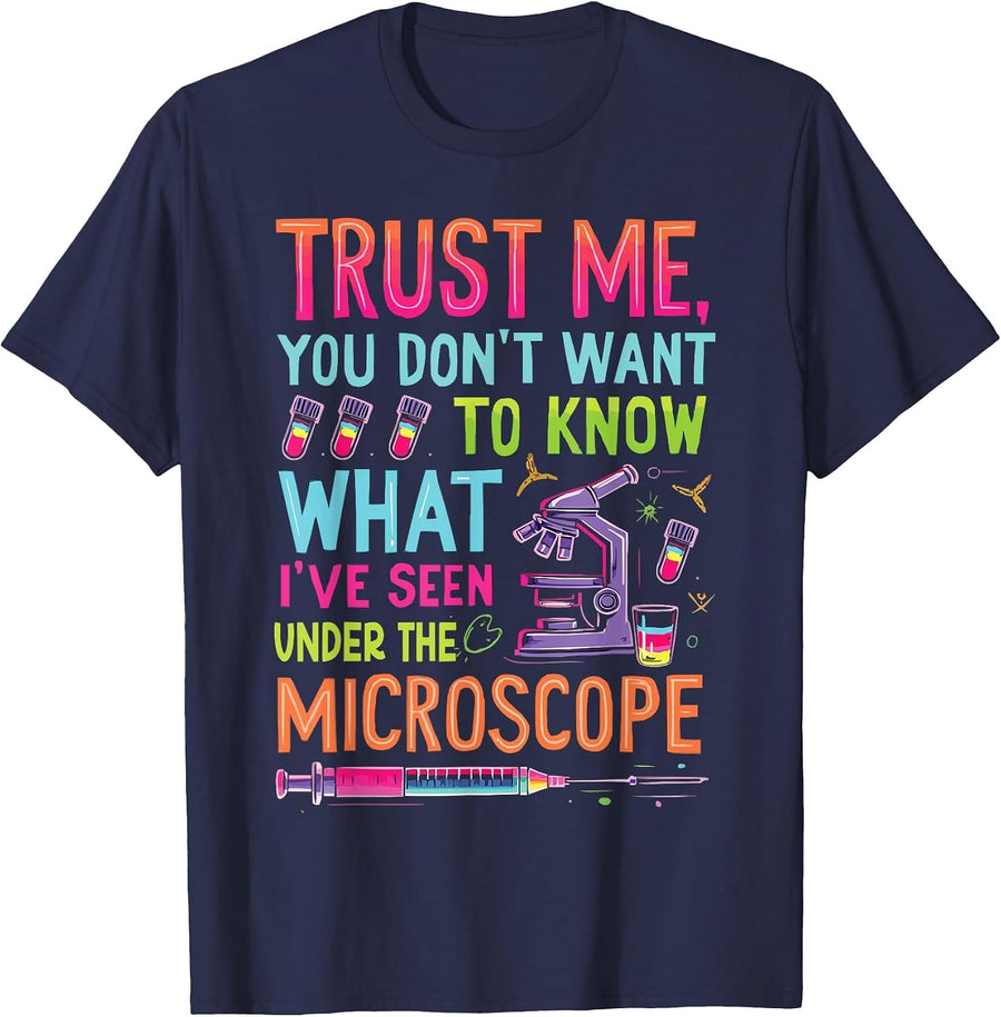 Medical Technologist Laboratory Tech Lab Technician T-Shirt - Navy Blue