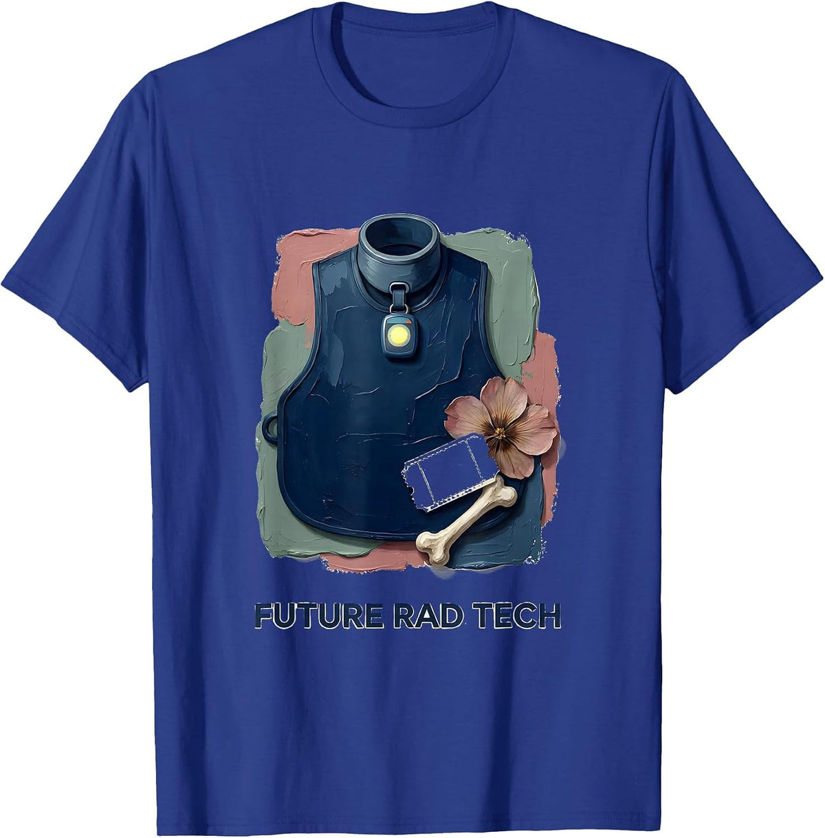 Future Rad Tech Funny Radiologic Technologist X-Ray CT MRI T-Shirt - Royal Blue