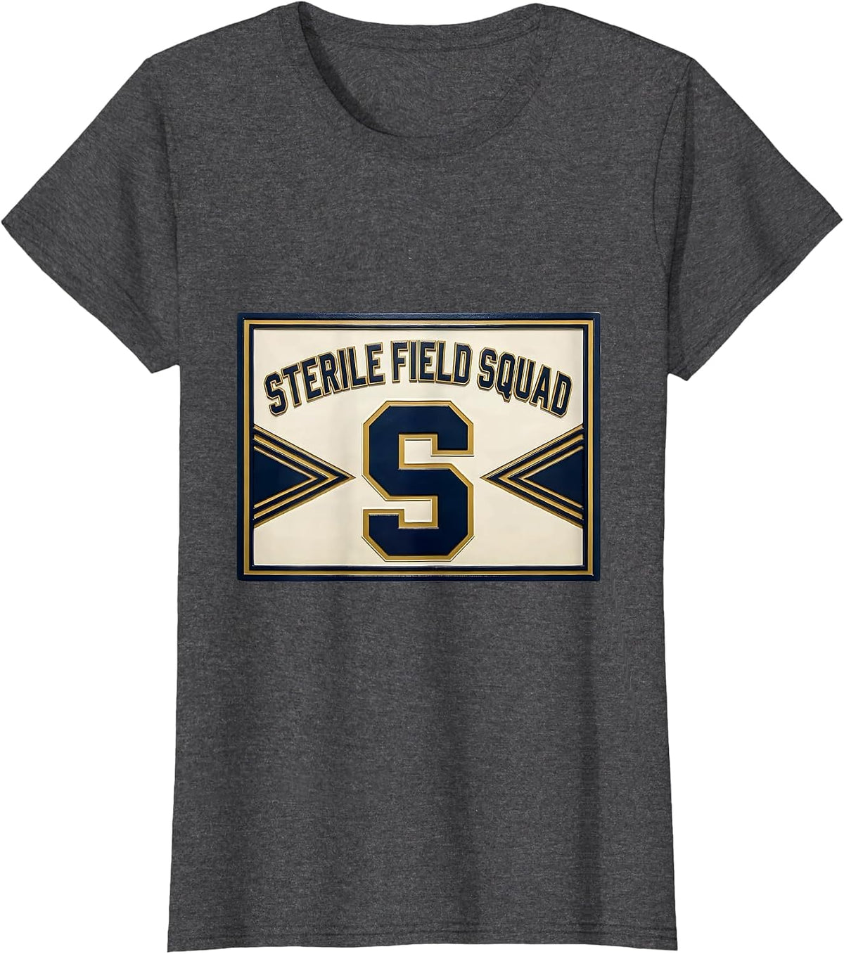 Women's Sterile Field Squad Sports Surgical Tech Scrub Tech Pride T-Shirt - Dark Heather Grey