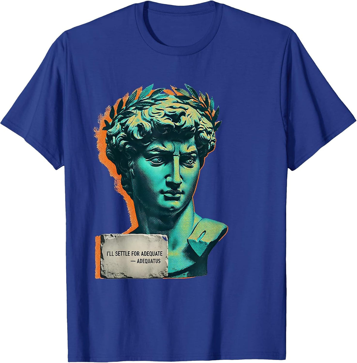Men's I’ll Settle For Adequate — Adequatus Funny Greek Philosopher T-Shirt - Royal Blue