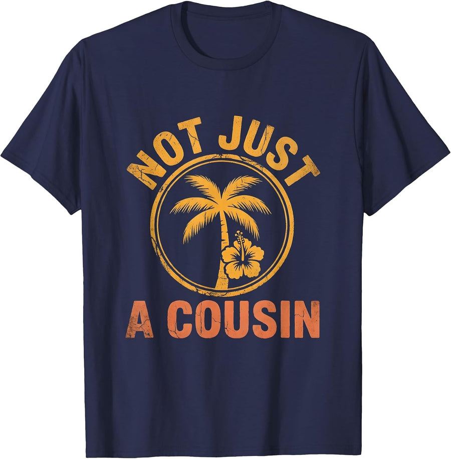 Not Just A Cousin Big Cousin Pride Design T-Shirt - Navy Blue