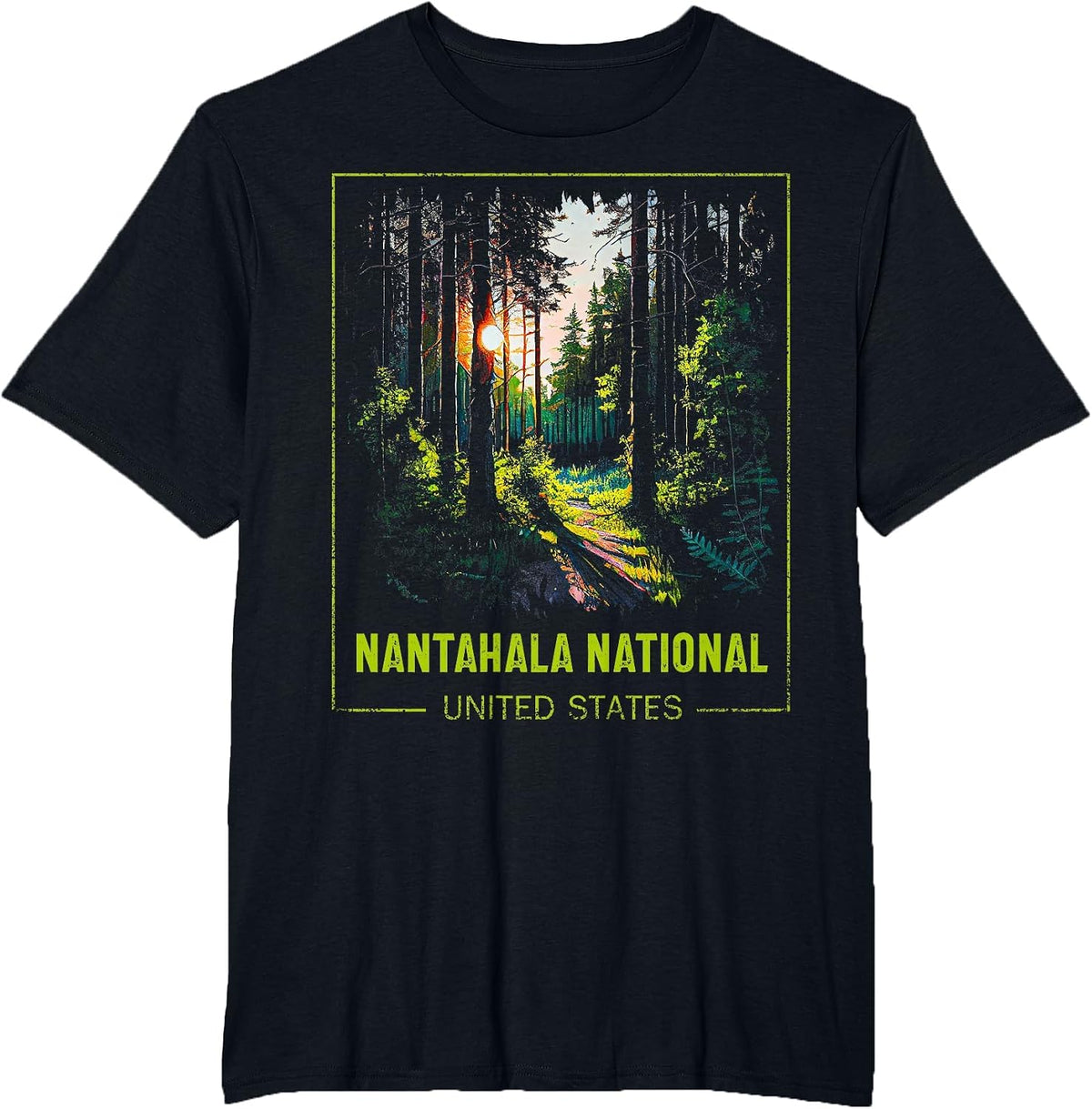 Nantahala National United States T-Shirt - Black