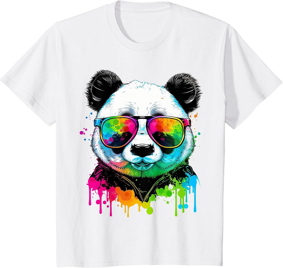 Cute Panda Lover Animal on Panda T-Shirt - White