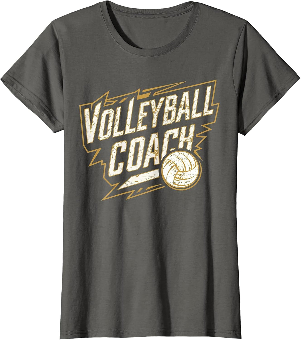 Volleyball Coach I Volleyball T-Shirt - Asphalt Grey
