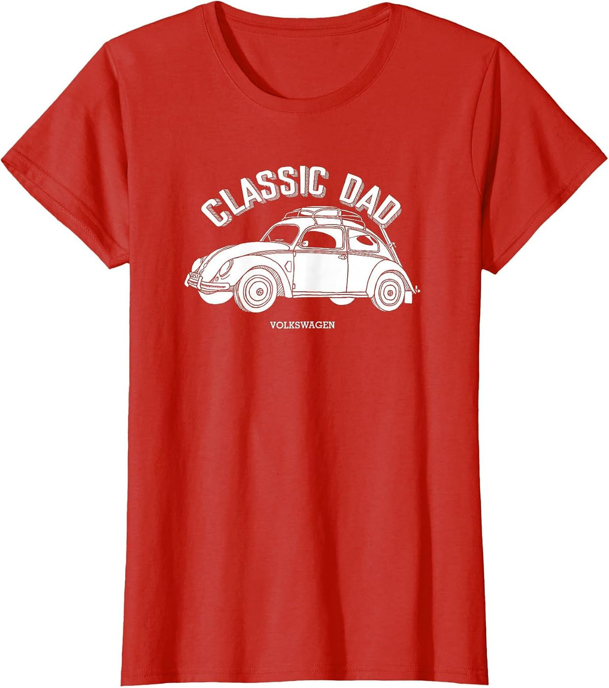 Volkswagen Classic Dad Beetle T-Shirt - Red