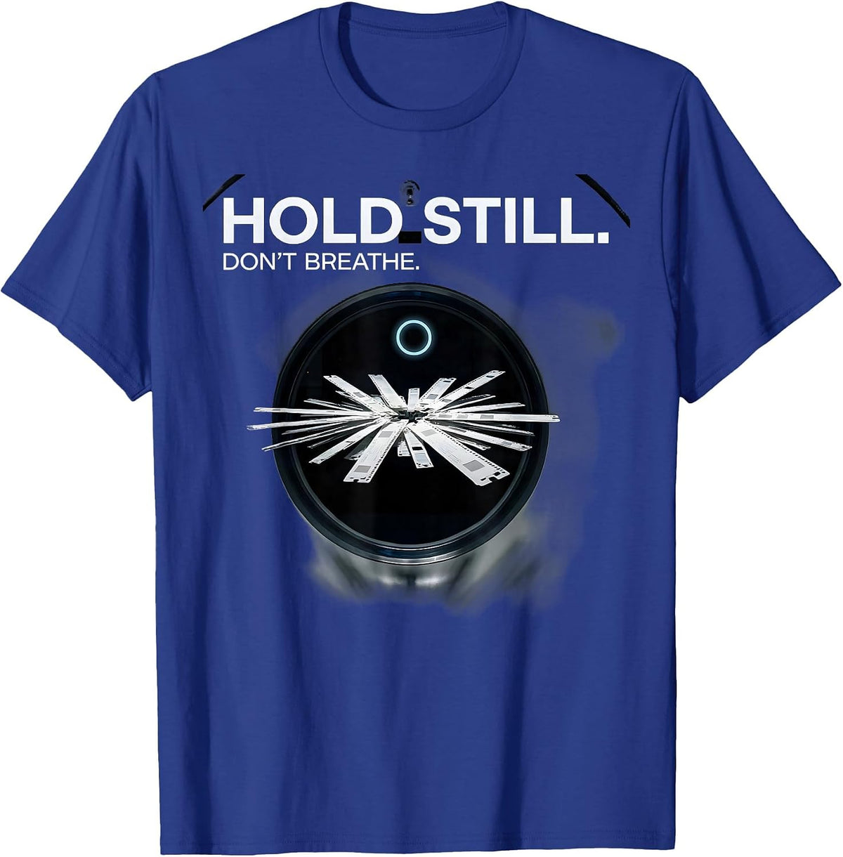Men's Hold Still Don't Breathe Swiss International Radiologic T-Shirt - Royal Blue
