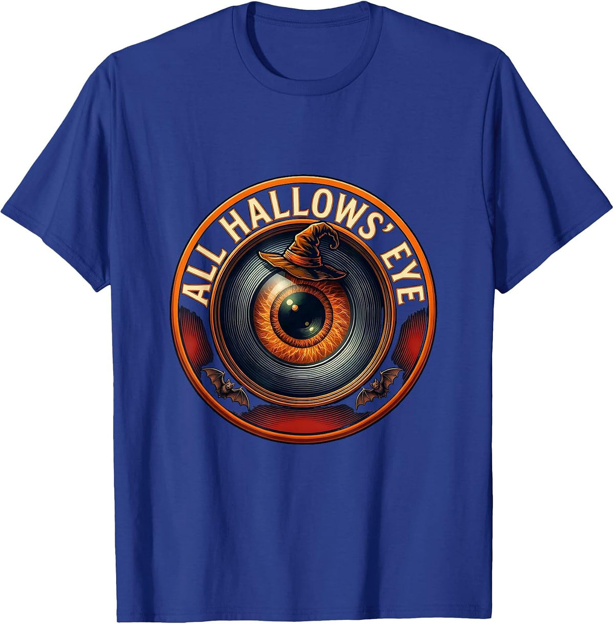 Men's All Hallows Eye Optometry Halloween Eye Doctor Optometrist T-Shirt - Royal Blue