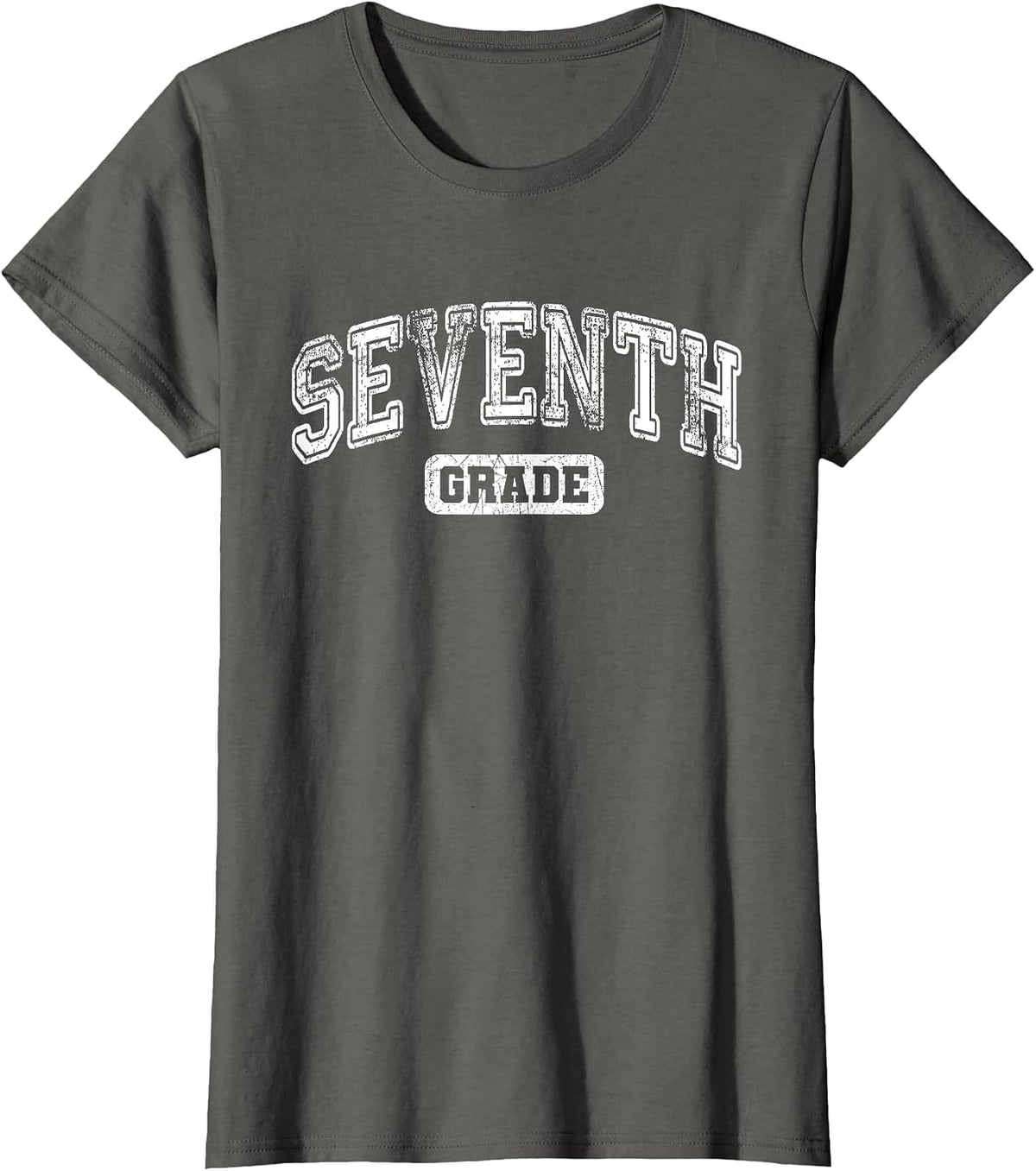 Seventh Grade Teacher First Day of 7th Grade Back to School T-Shirt - Asphalt Grey