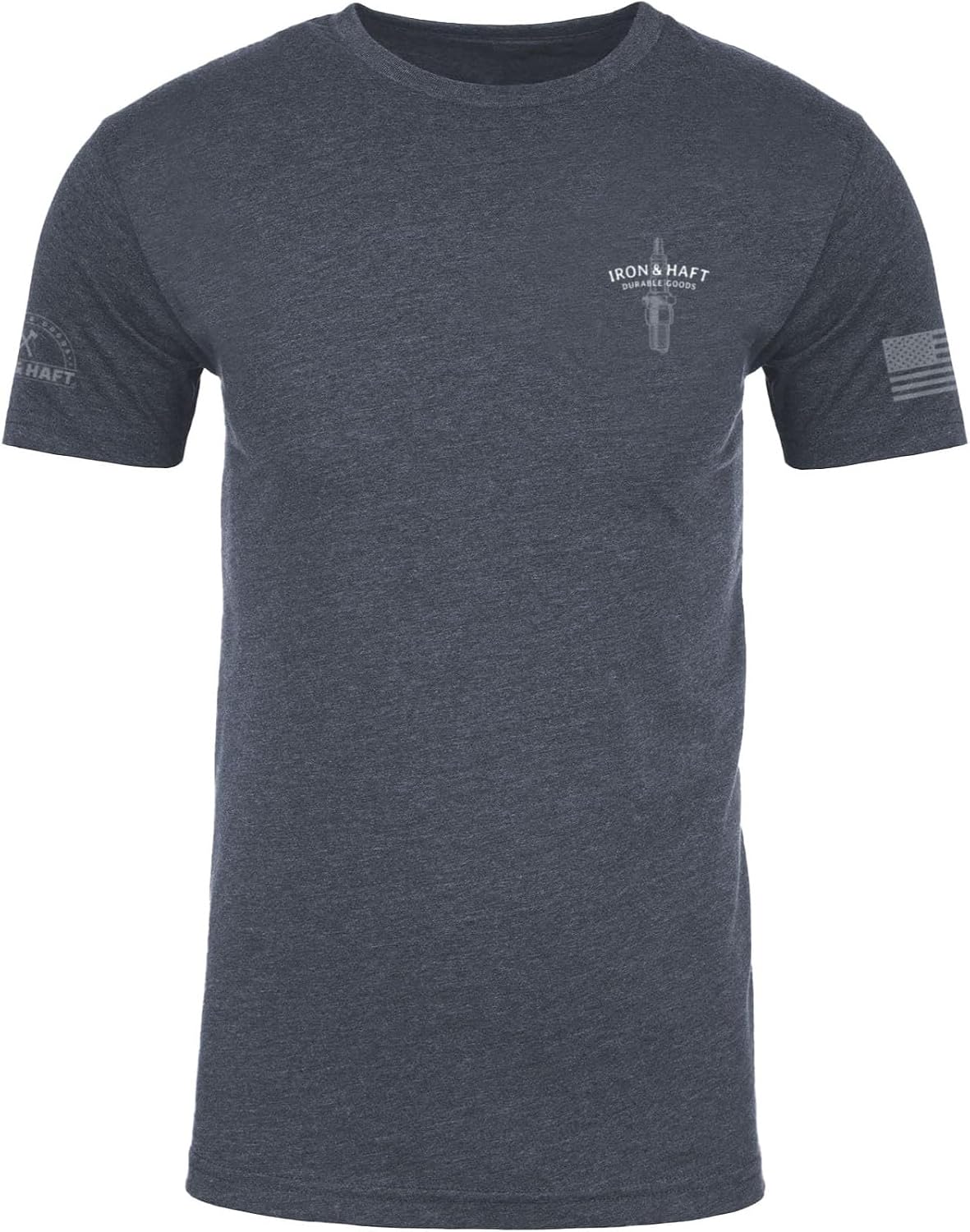 Iron & Haft Men's Short Sleeve T-Shirt, Multiple Styles & Sizes - Navy