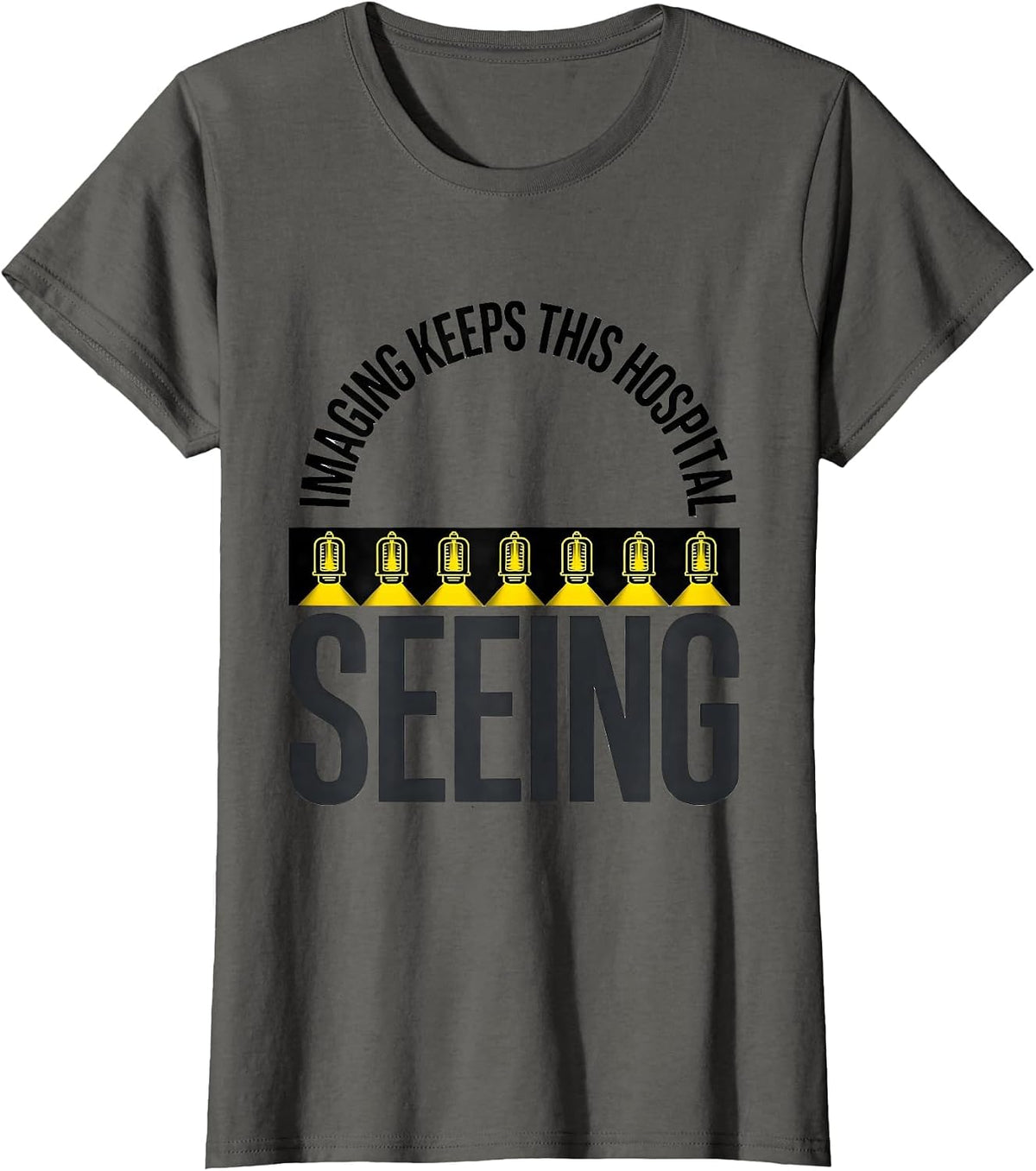 Women's Imaging Keeps This Hospital Seeing Vintage Radiology Tech T-Shirt - Asphalt Grey