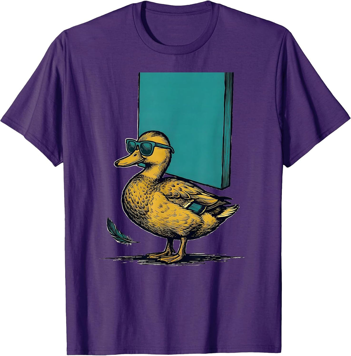 Duck Sunglasses Funny Novelty Gift for Duck Lovers T-Shirt - Purple