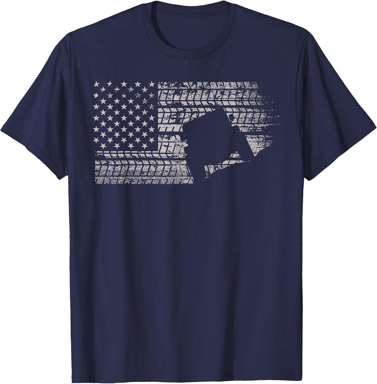 Off Roading Quad ATV Apparel Off Road Quad ATV T-Shirt - Navy Blue