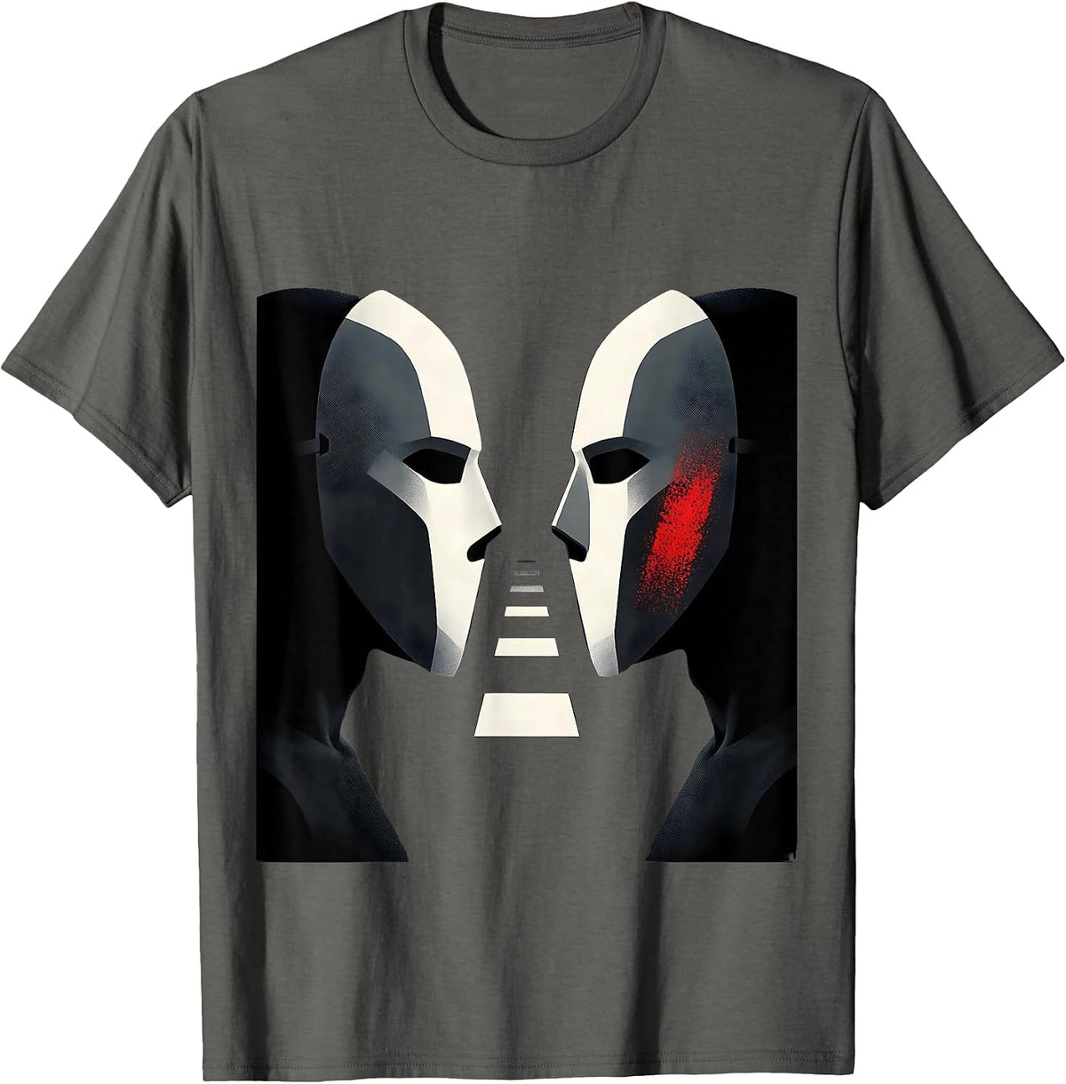 Men's Brick Wall Lineman Football Player Humor T-Shirt - Asphalt Grey