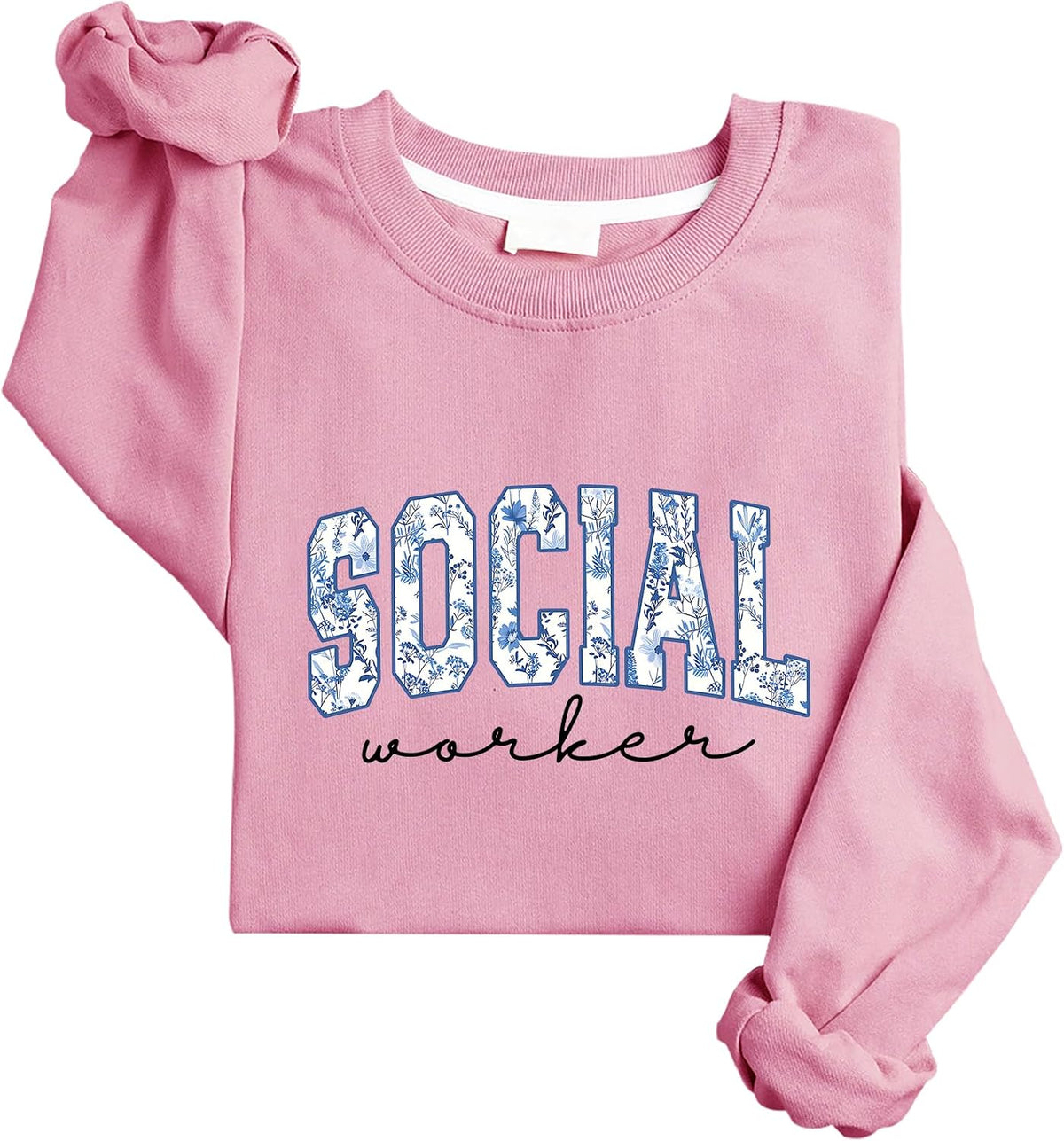 Socials Worker Sweatshirt School Socials Worker Sweatshirt - Pink