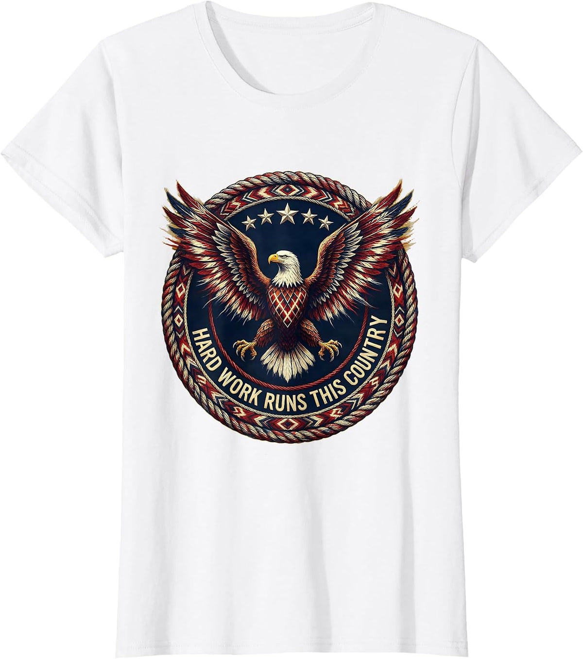 Hard Work Runs This Country President Pride Labor Day T-Shirt - White
