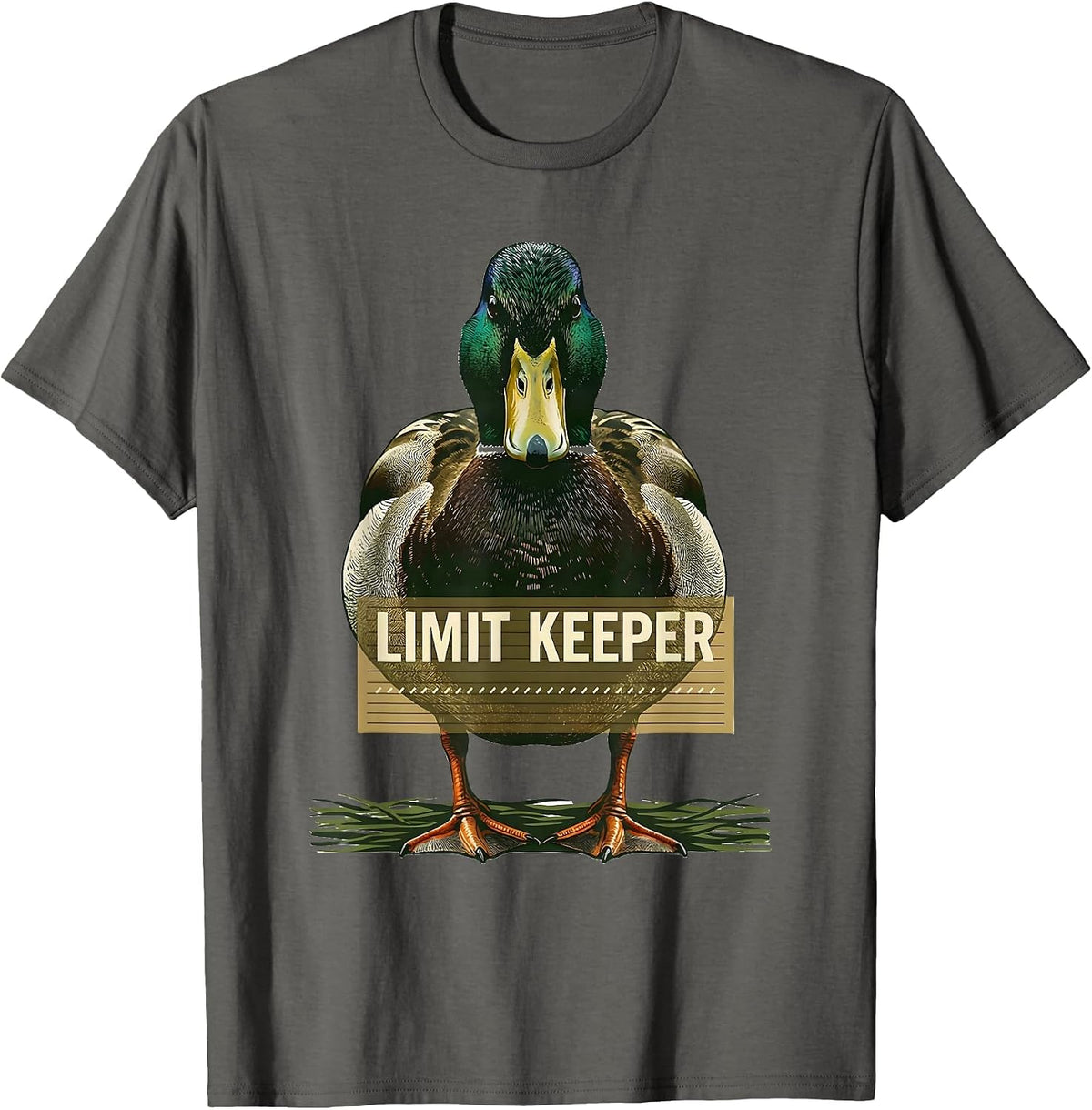 Men's Limit Keeper Mallard Duck Hunting Camo Waterfowl Hunter Gift T-Shirt - Asphalt Grey