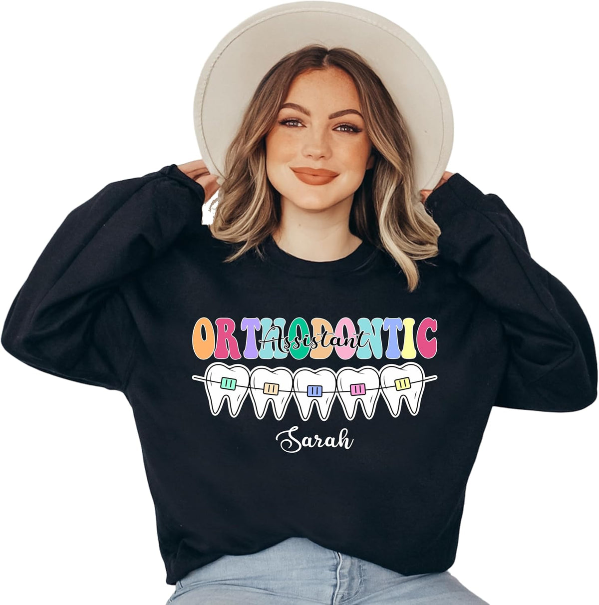Custom Dental Assistant Sweatshirt, Custom Dentistry Shirt, Personalized Dentist Gift, Gift for New Dental Assistant -