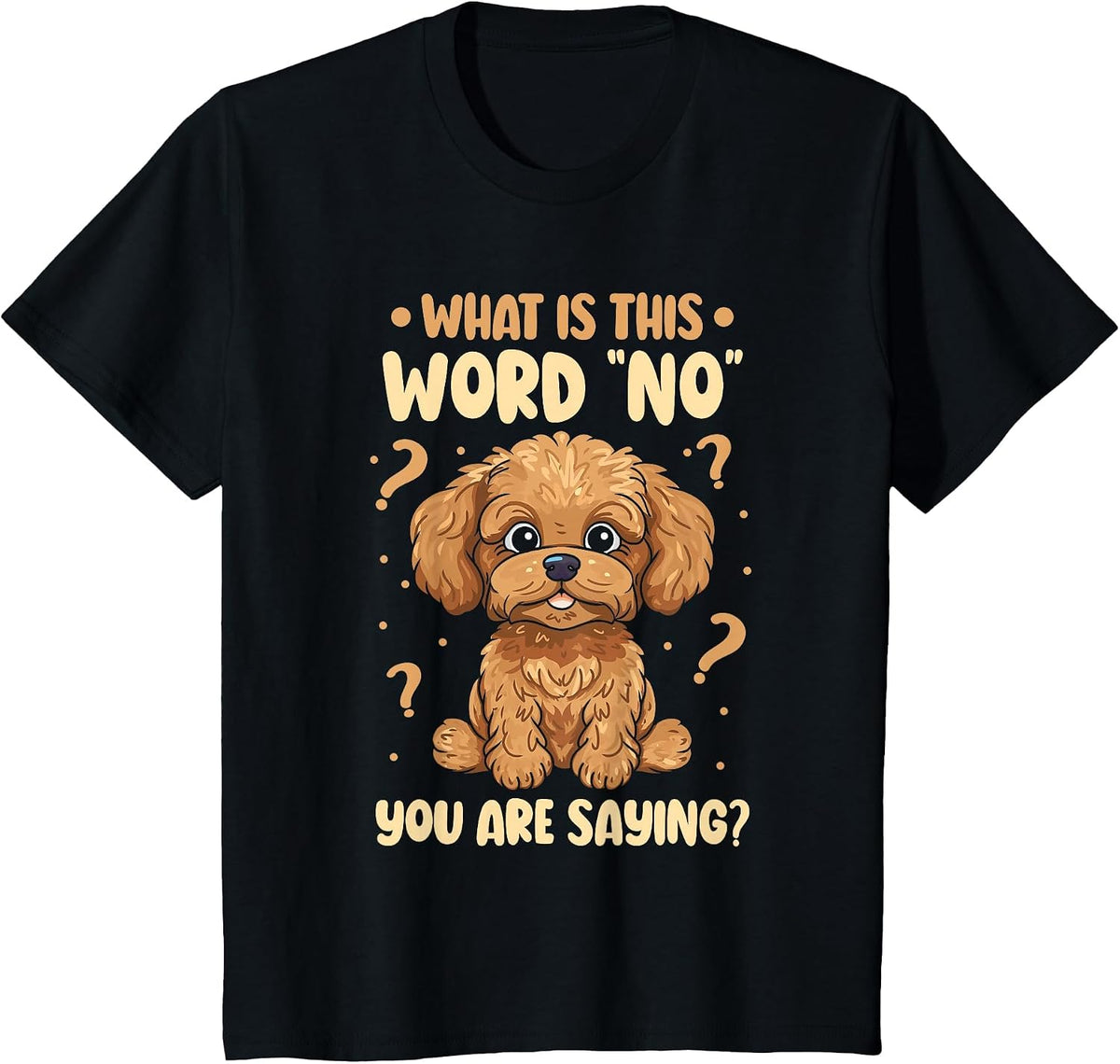 What is This Word No You are Saying Cavapoo Dog Breed T-Shirt - Black