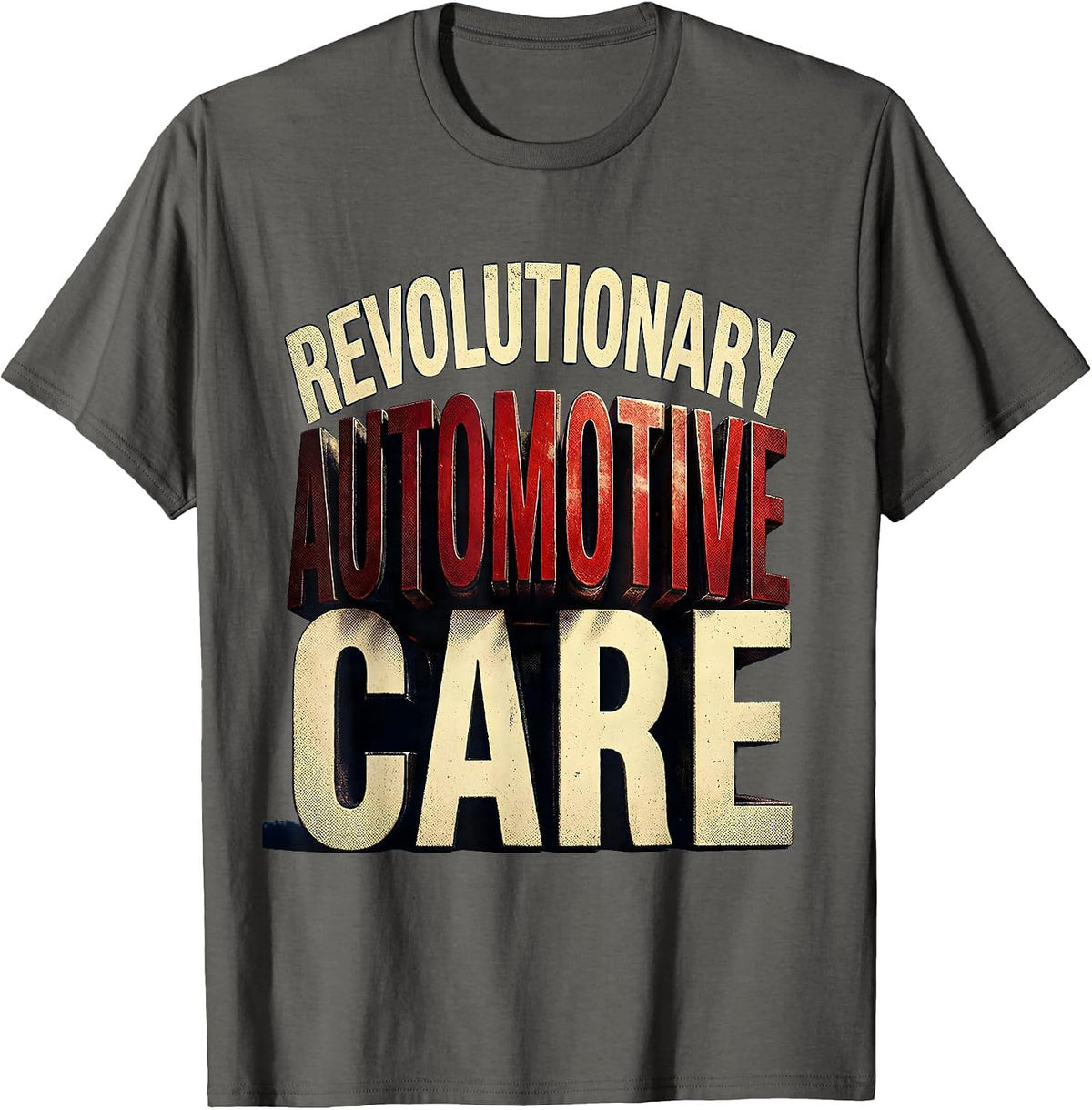 Men's Valley Forge Revolutionary Automotive Care Design T-Shirt - Asphalt Grey