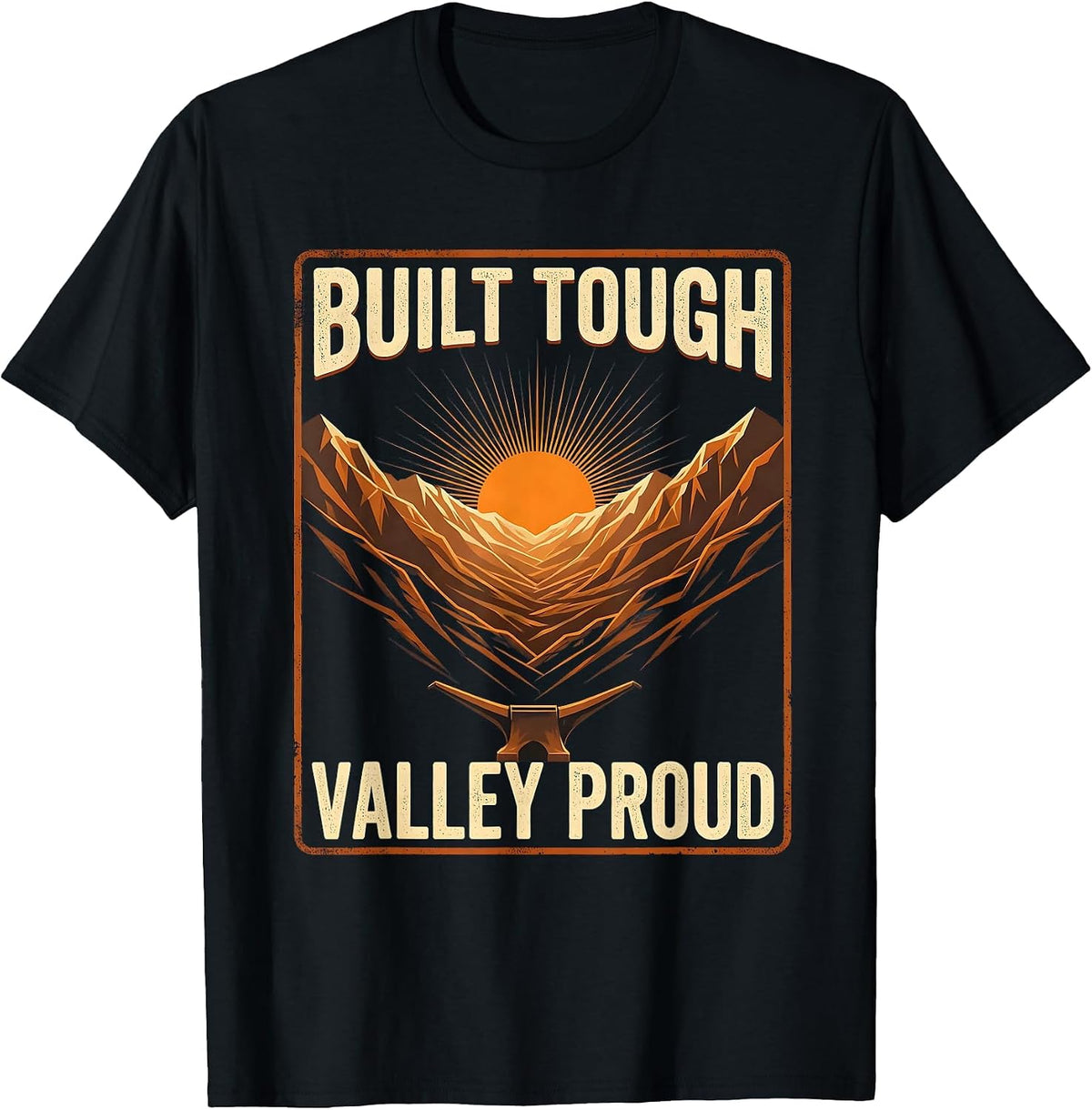 Men's Built Tough Valley Proud Valley Forge Automotive T-Shirt - Black