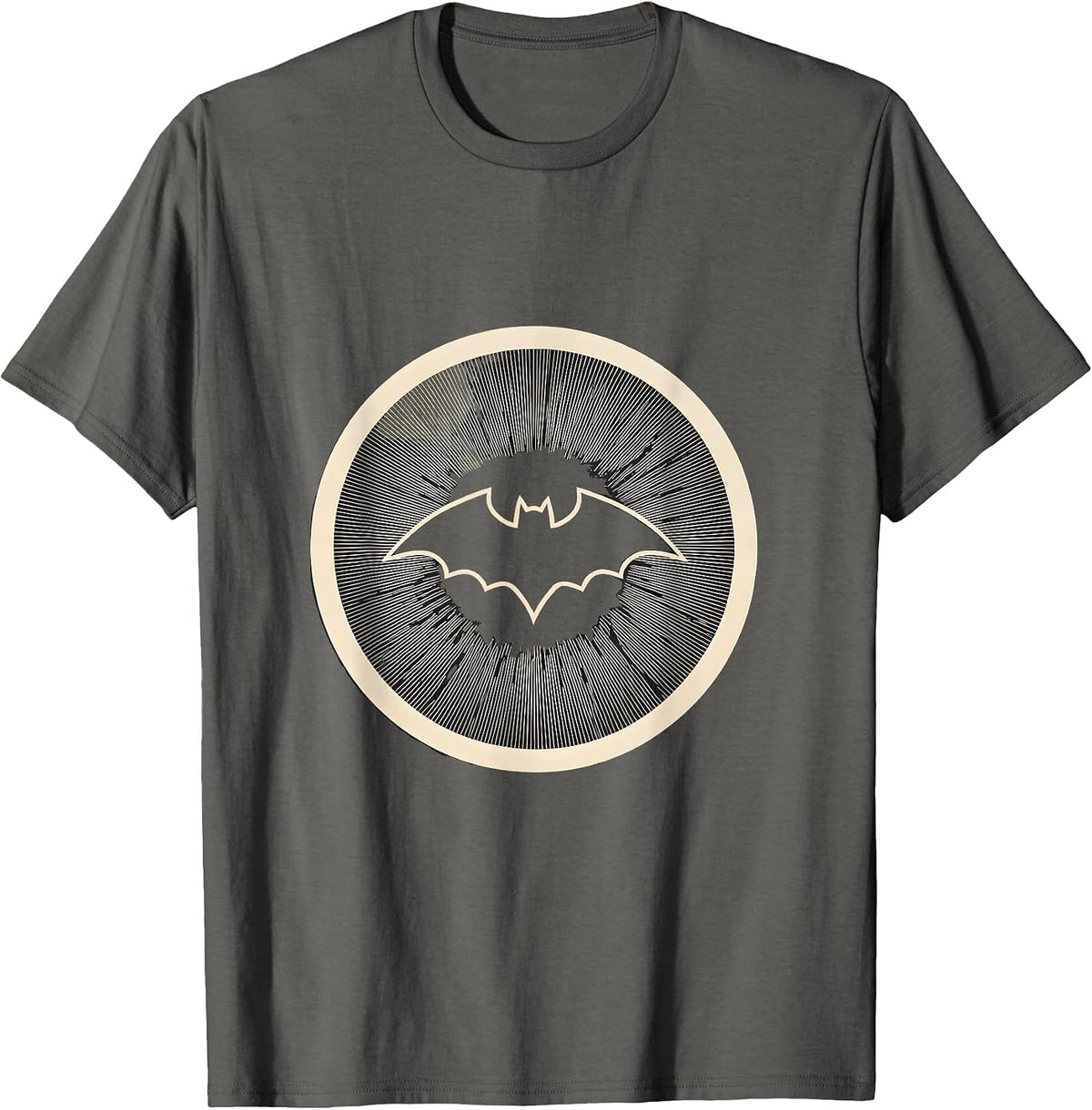 Bat Eye Contact Lens Optometry Halloween Humor T-Shirt - Asphalt Grey